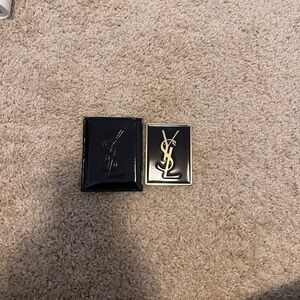 YSL Black and Gold Logo Mirror
